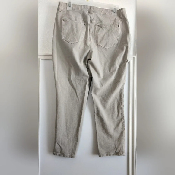 Chicos So Slimming Womens Sz 1 (in us 8-M ) Ankle Beige Stretchy Jeans - Picture 2 of 11